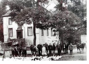 Historische Aufnahme der Wasserburg Anstel
